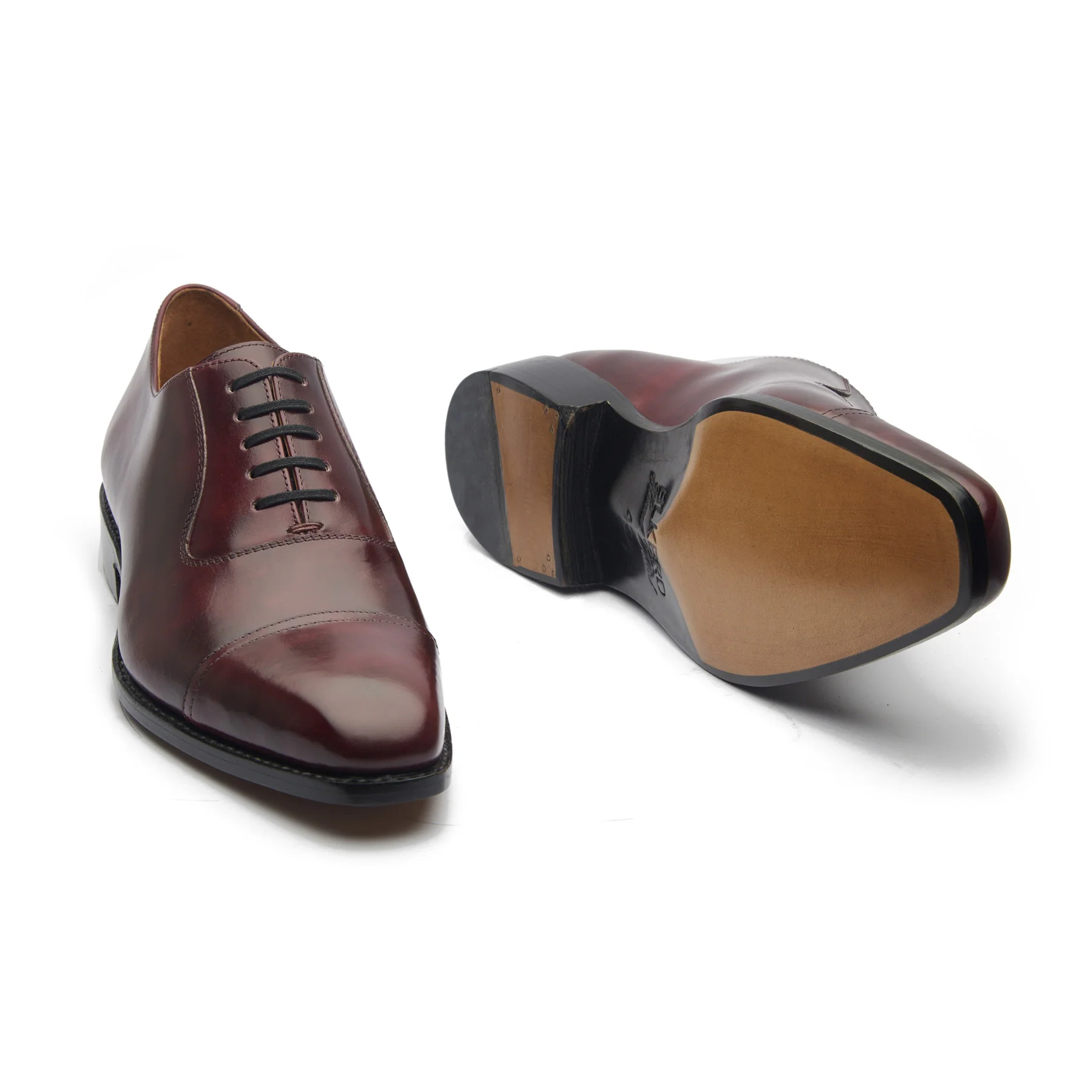 Adele, Adelaide Oxford - Burgundy Museum Calf | Hand Welted Contemporary Classics - Image 4