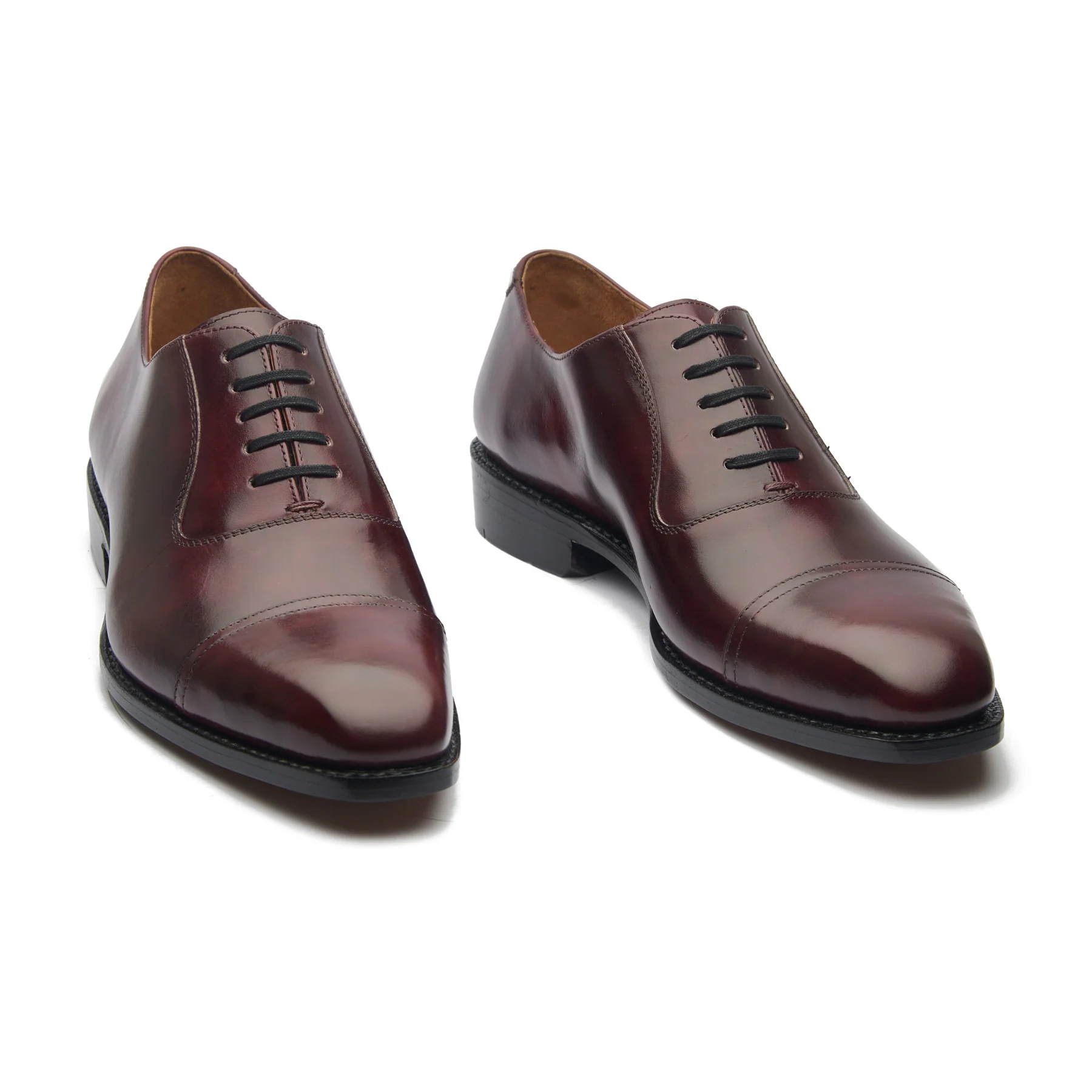 Adele, Adelaide Oxford - Burgundy Museum Calf | Hand Welted Contemporary Classics - Image 5
