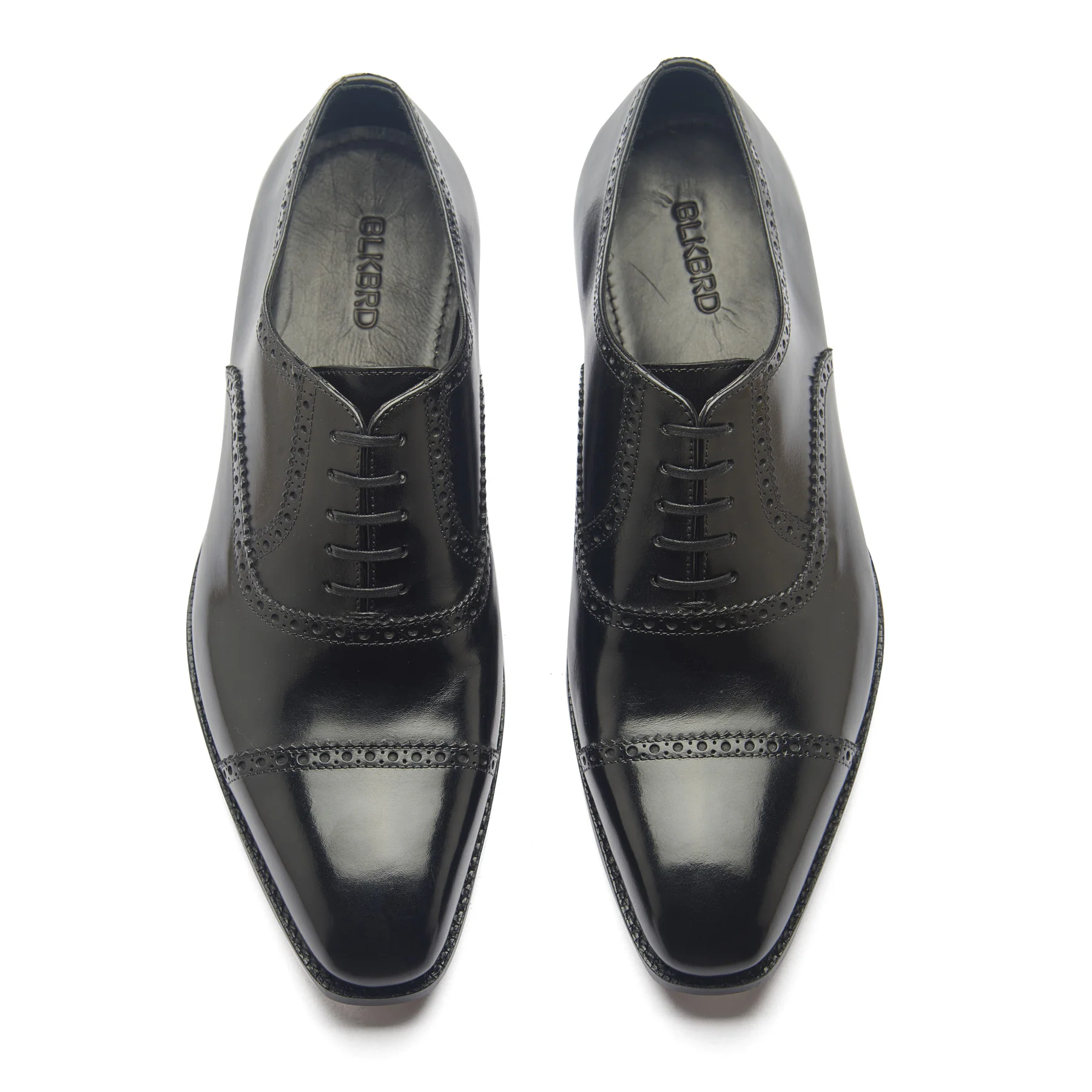 Bemer-X, Quarter Brogue Oxford - Black Box Calf | Hand Welted Classics - Image 2