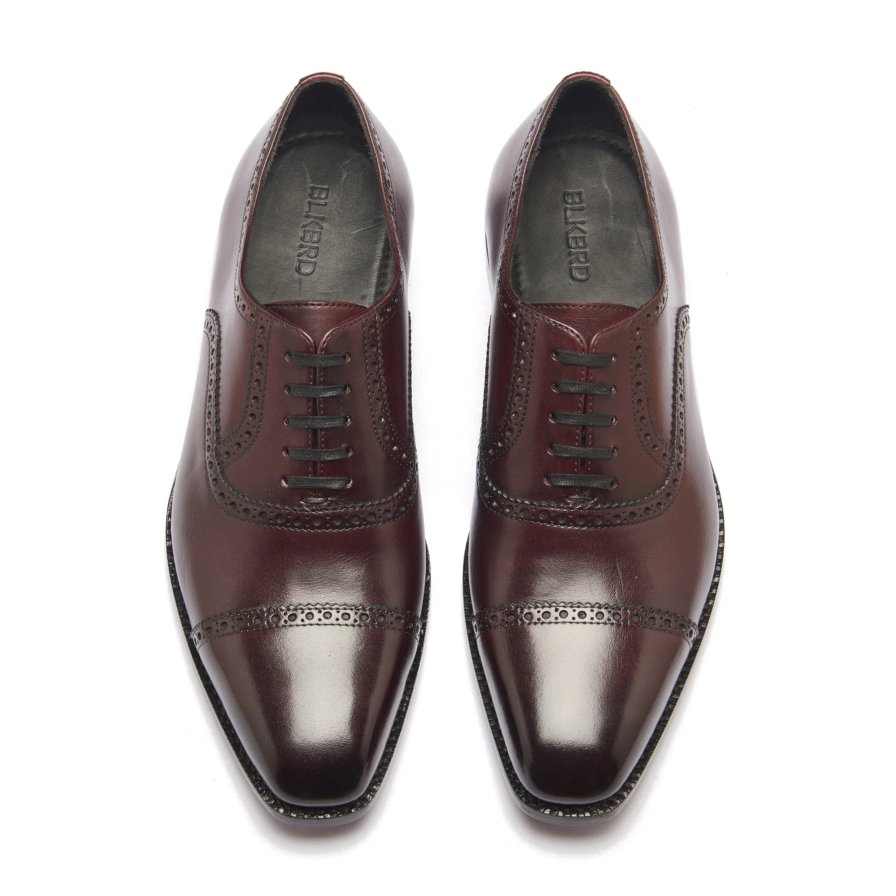 Bemer, Quarter Brogue Oxford - Burgundy | Hand Welted Classics Collection - Image 2