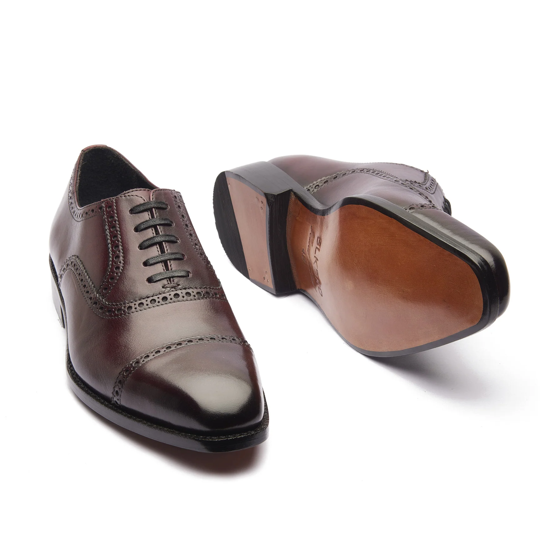 Bemer, Quarter Brogue Oxford - Burgundy | Hand Welted Classics Collection - Image 5