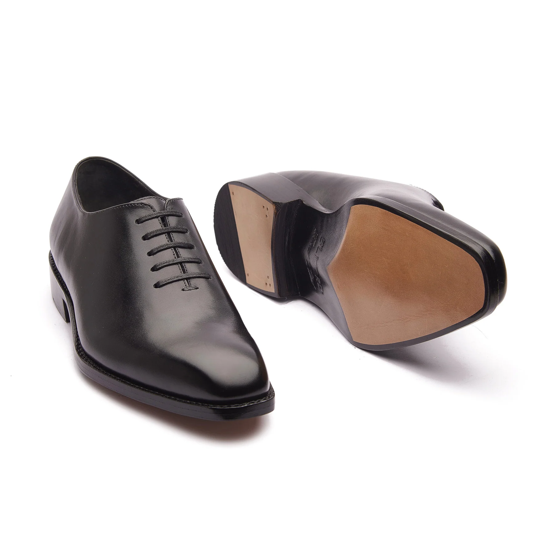 Constance-Z, True Seamless Whole-Cut Oxford, Hand Welted - Aniline Calf Noir - Image 4