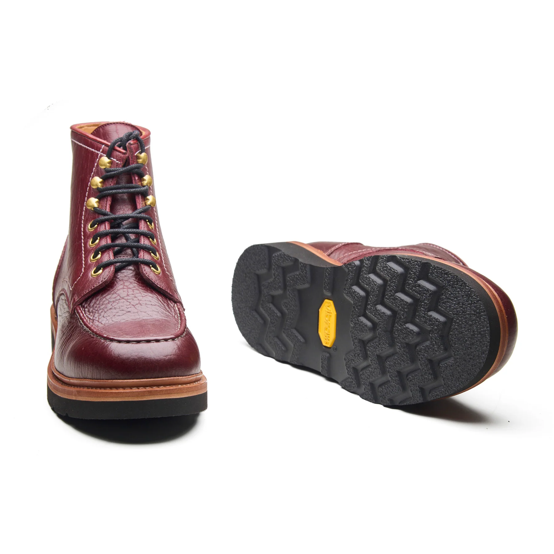 Dallas, Moctoe Boot - Burgundy Bison | Hand Welted Boots 2.0 - Image 4