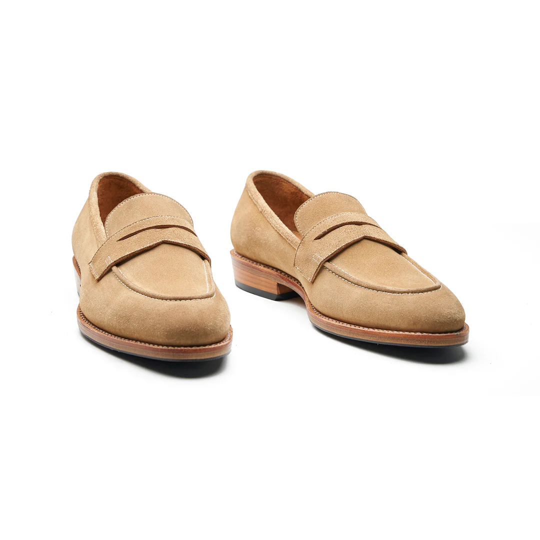 Denver, Penny Loafer - Castorino Suede Cashew | Hand Welted Classics Collection - Image 3