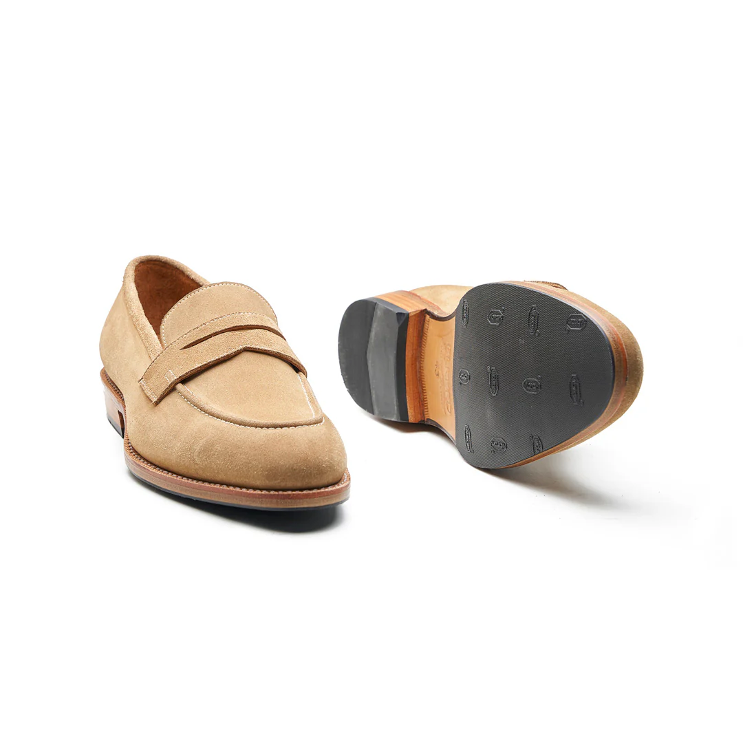Denver, Penny Loafer - Castorino Suede Cashew | Hand Welted Classics Collection - Image 5