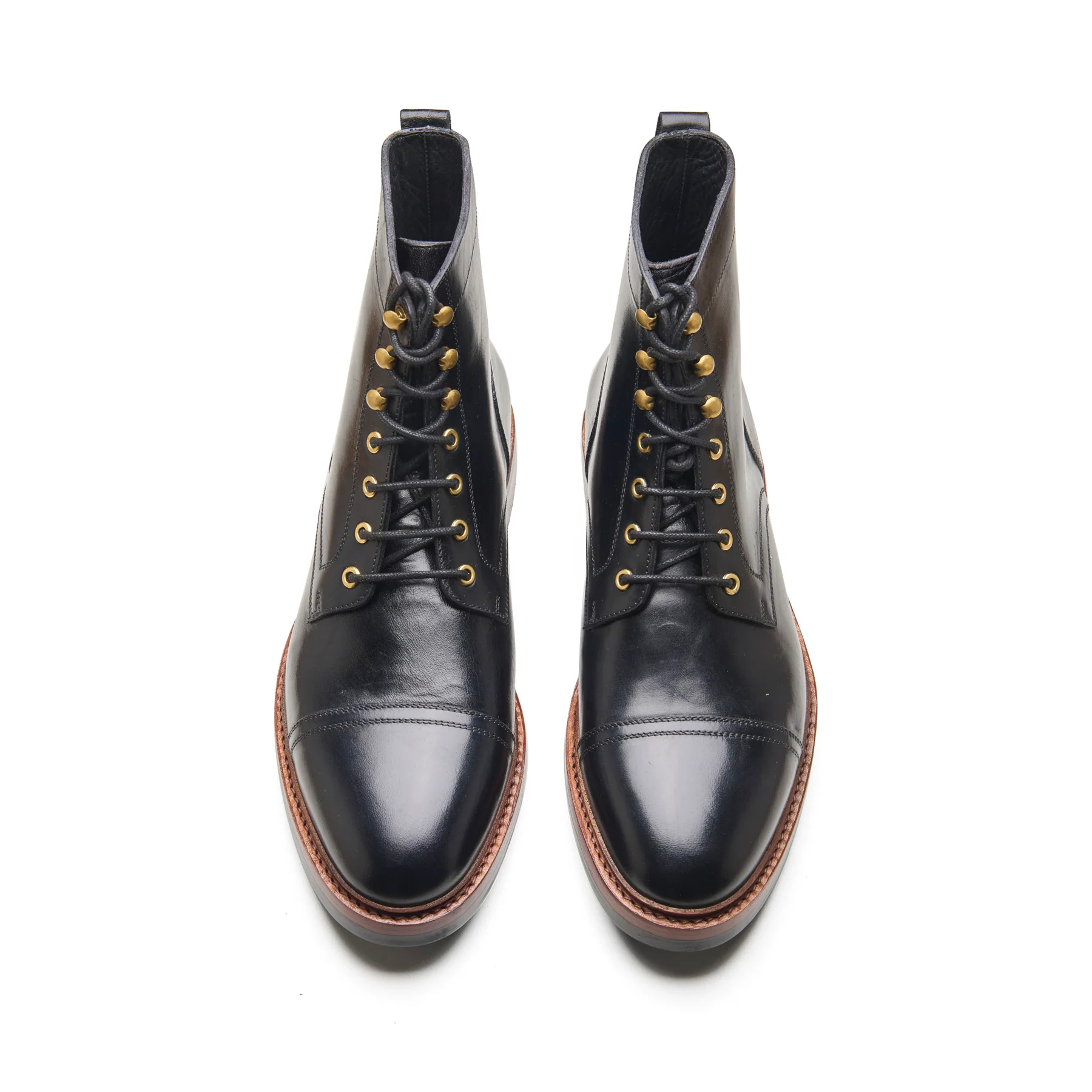 Dixon, Cap-Toe Derby Boot - Black Chromexcel | Hand Welted Service Boots - Image 2
