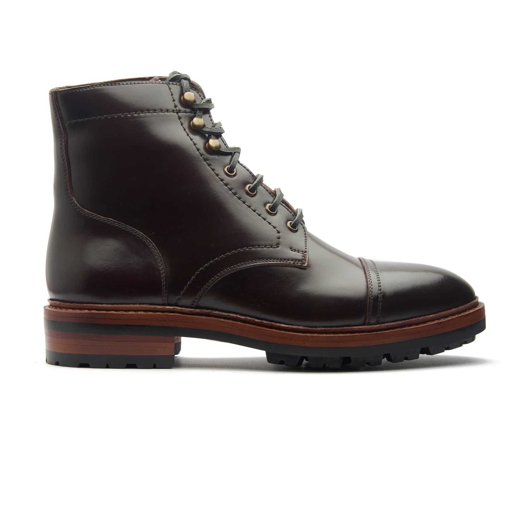 Dixon, Cap-Toe Derby Boot - Shell Cordovan Color#8 | Hand Welted Cordovan Series - Image 2