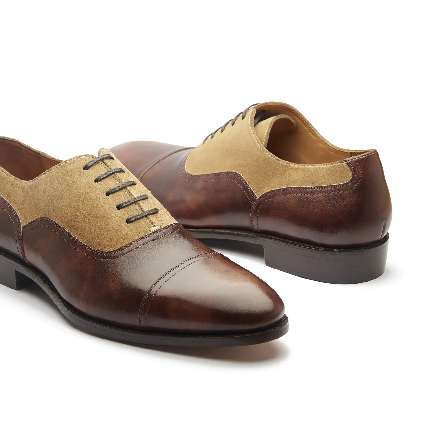 Enzo, Contemporary Balmoral - Brown Museum Calf | Hand Welted Contemporary Classics - Image 3
