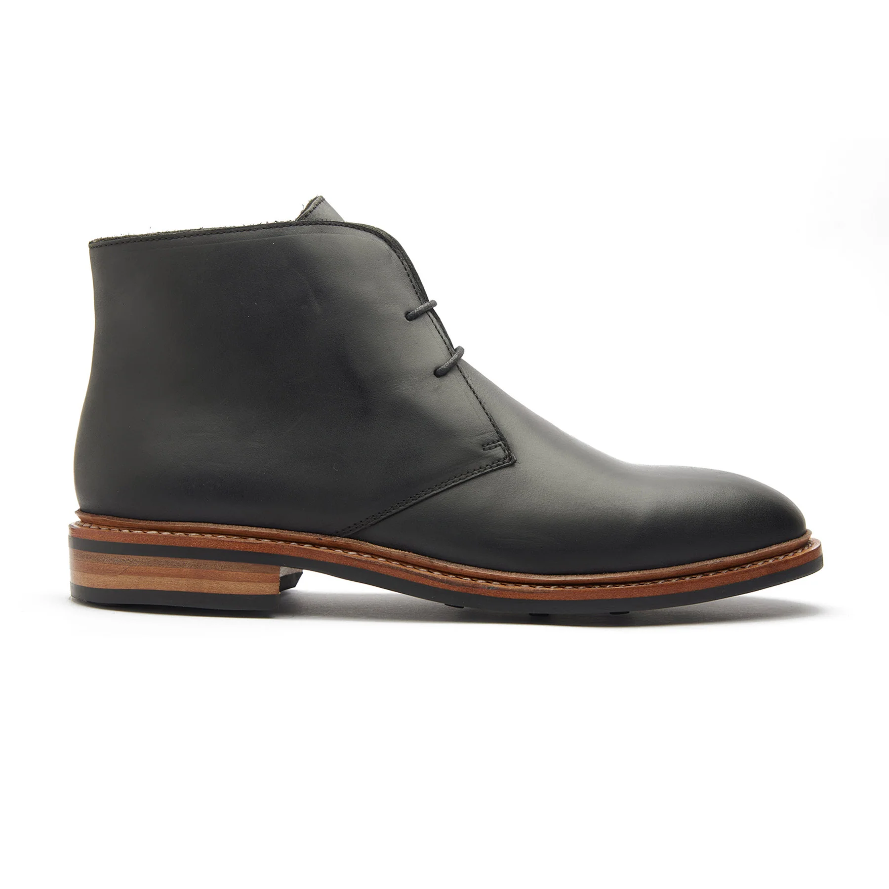 Fenrir, Chukka Boot - Black Pull-up | Storm Welt Construction | Hand Welted Stout Boots - Image 6