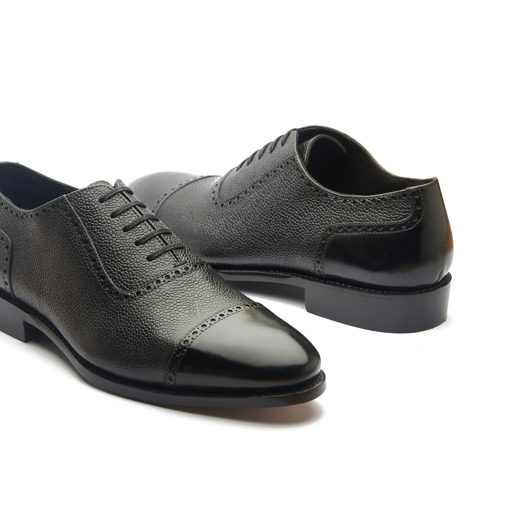 Huayra, Adelaide Oxford - Black Pebble Grain | Hand Welted Contemporary Classics - Image 3