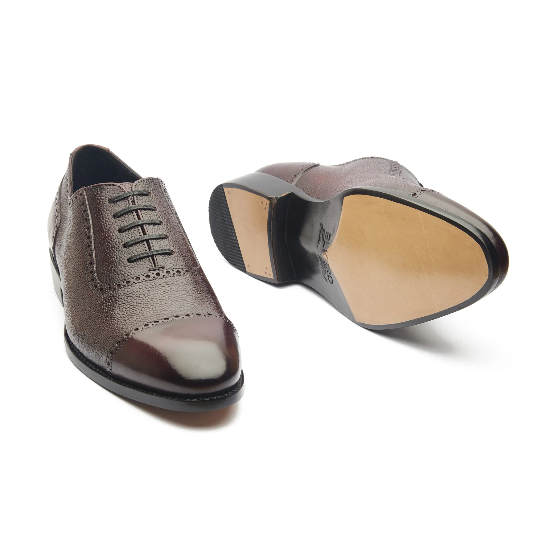 Huayra, Adelaide Oxford - Burgundy Pebble Grain | Hand Welted Contemporary Classics - Image 5