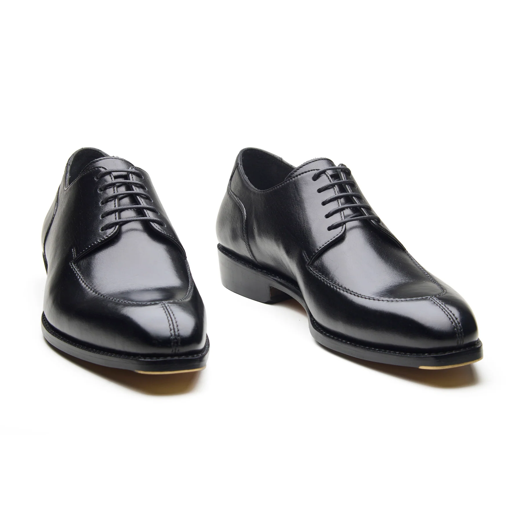 Ingrid, Split Toe Blucher Derby - Black | Hand Welted Classics Collection - Image 3
