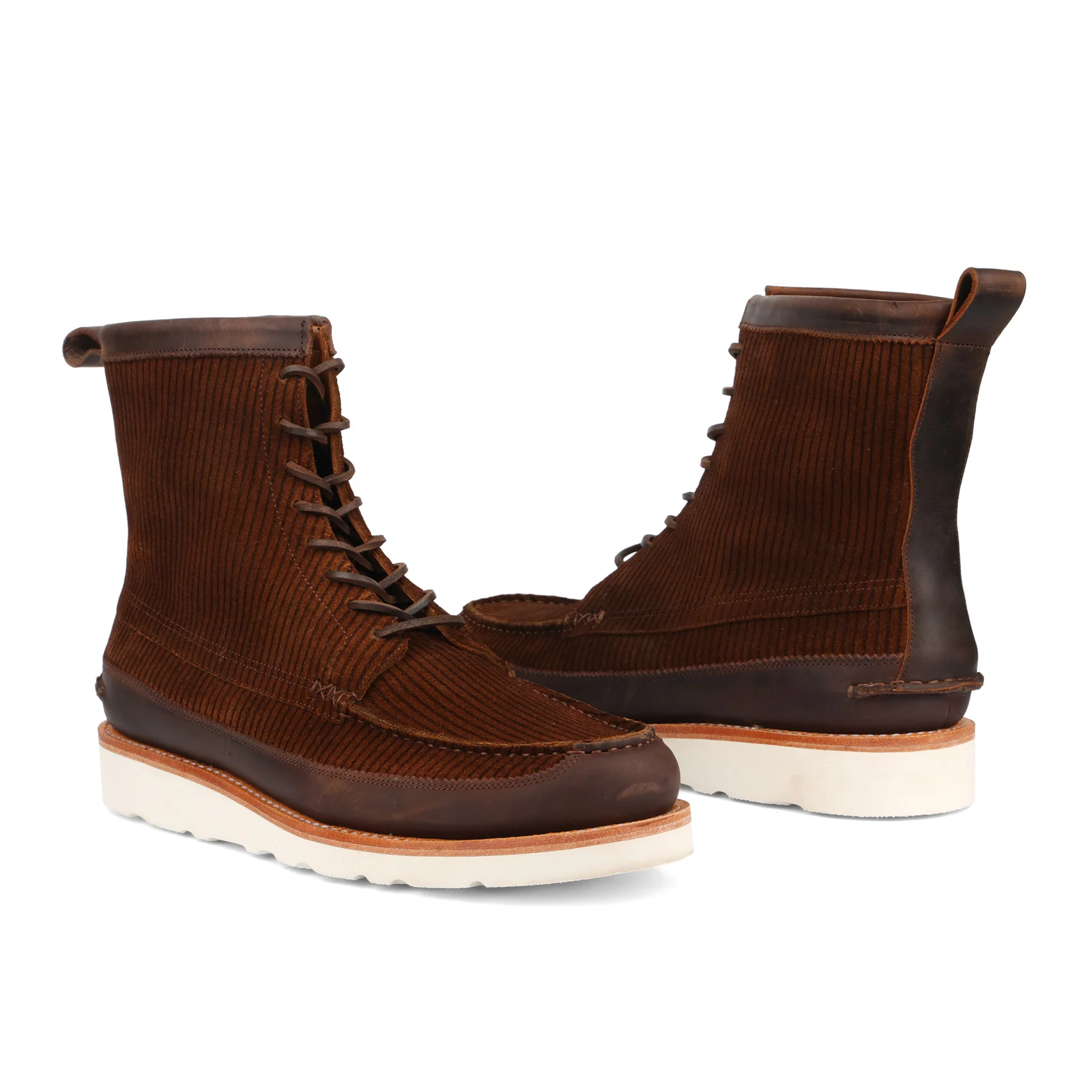 IOWA, Mocassin Boot - Thick Brown and Corduroy Suede | Boots 3.0 - Image 4