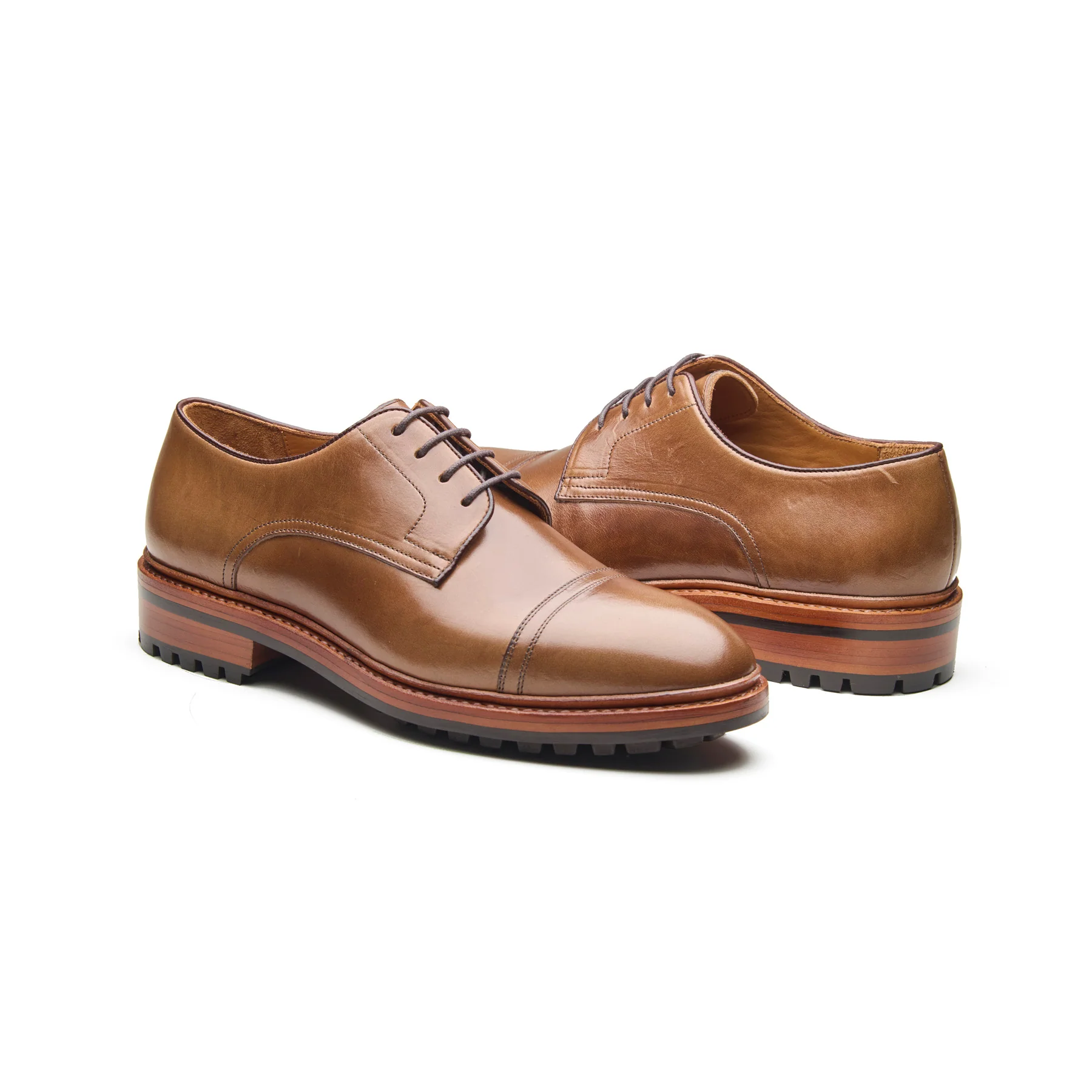 Junior, Cap-Toe Derby Shoe - Natural Chromexcel | Hand Welted New Age - Image 4