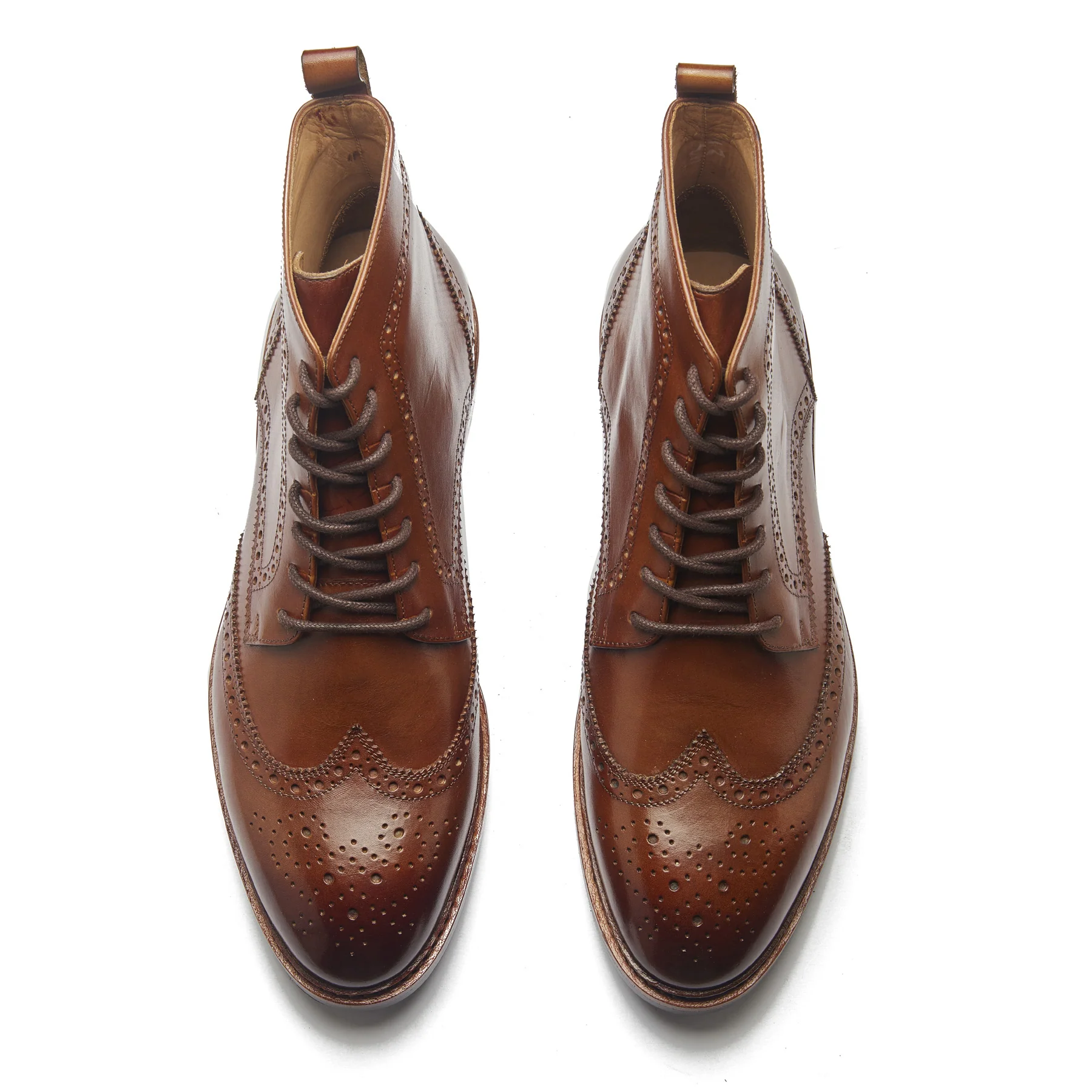 Lewinsky, Wingtip Derby Boot - Walnut Tan | Hand-welted Classics Collection - Image 2