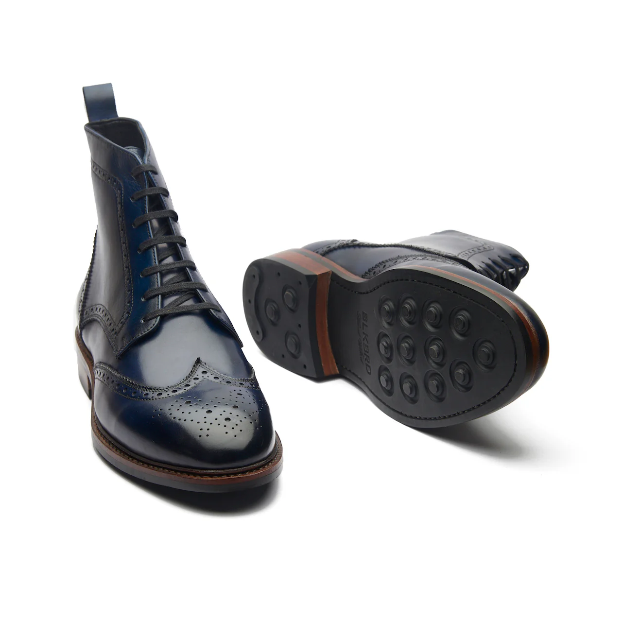 Lewinsky, Wingtip Derby Boot - Navy | Hand-welted Classics Collection - Image 4