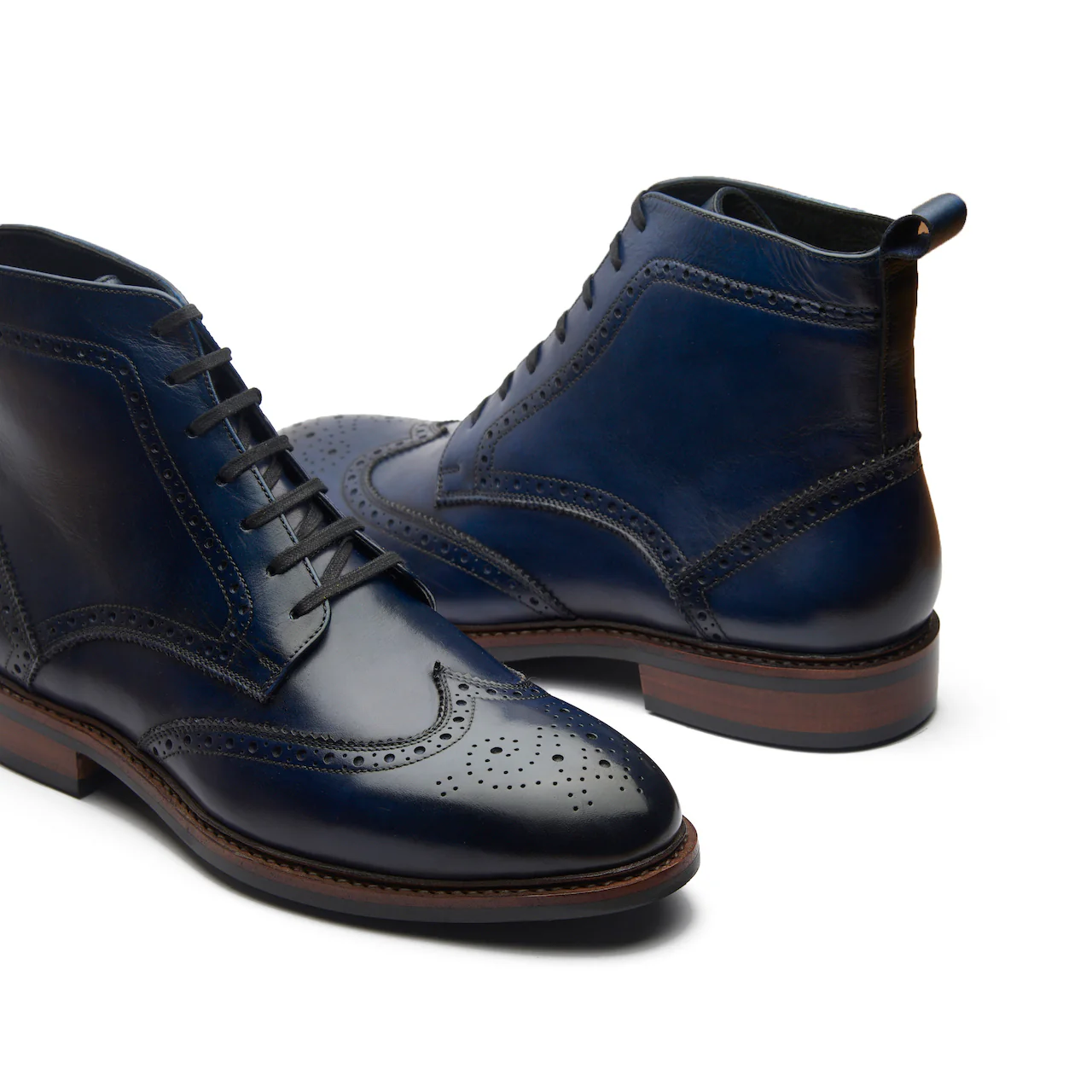 Lewinsky, Wingtip Derby Boot - Navy | Hand-welted Classics Collection - Image 5