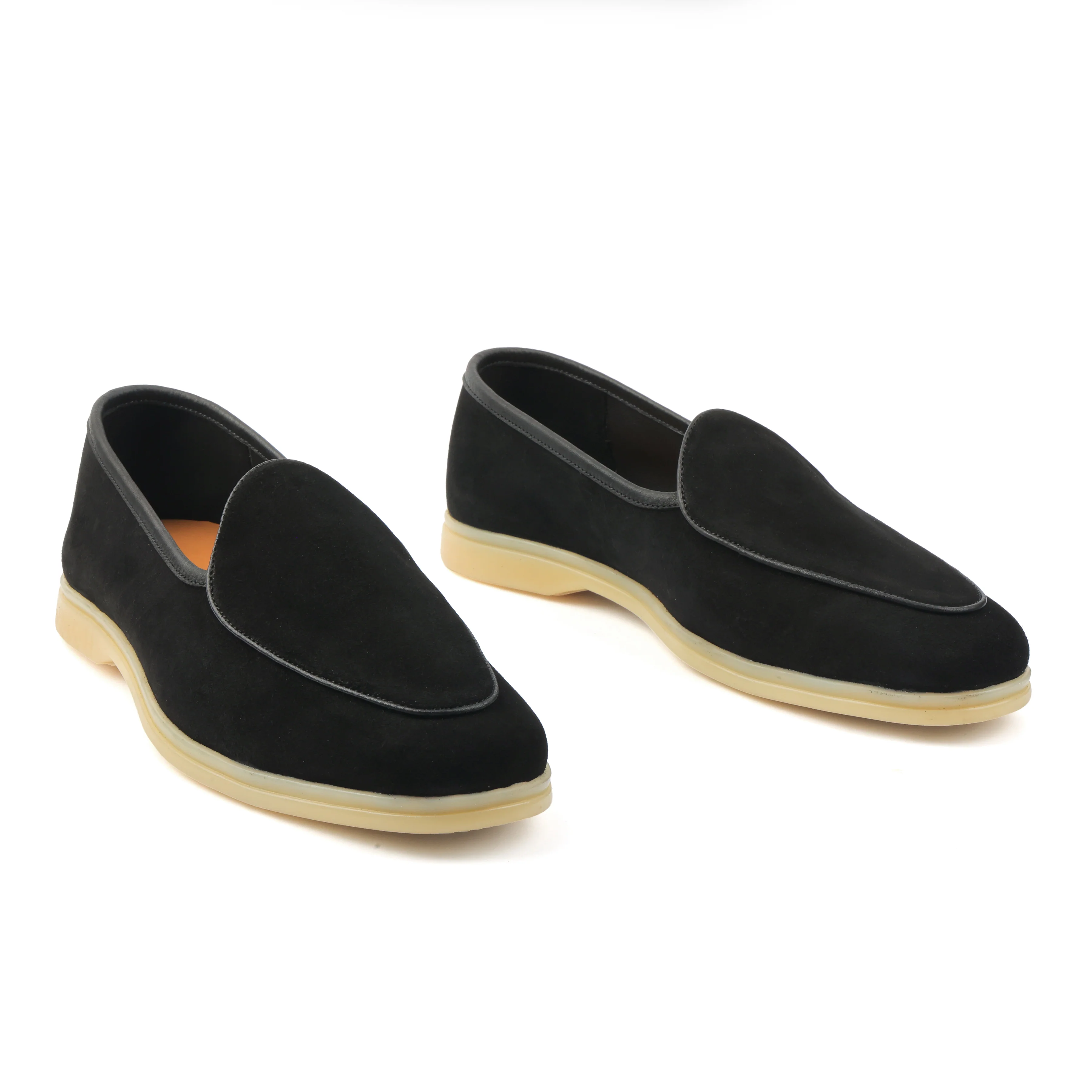 Lorenzo, Belgian Loafer - Castorino Suede Black | Unlined Flex Collection - Image 4