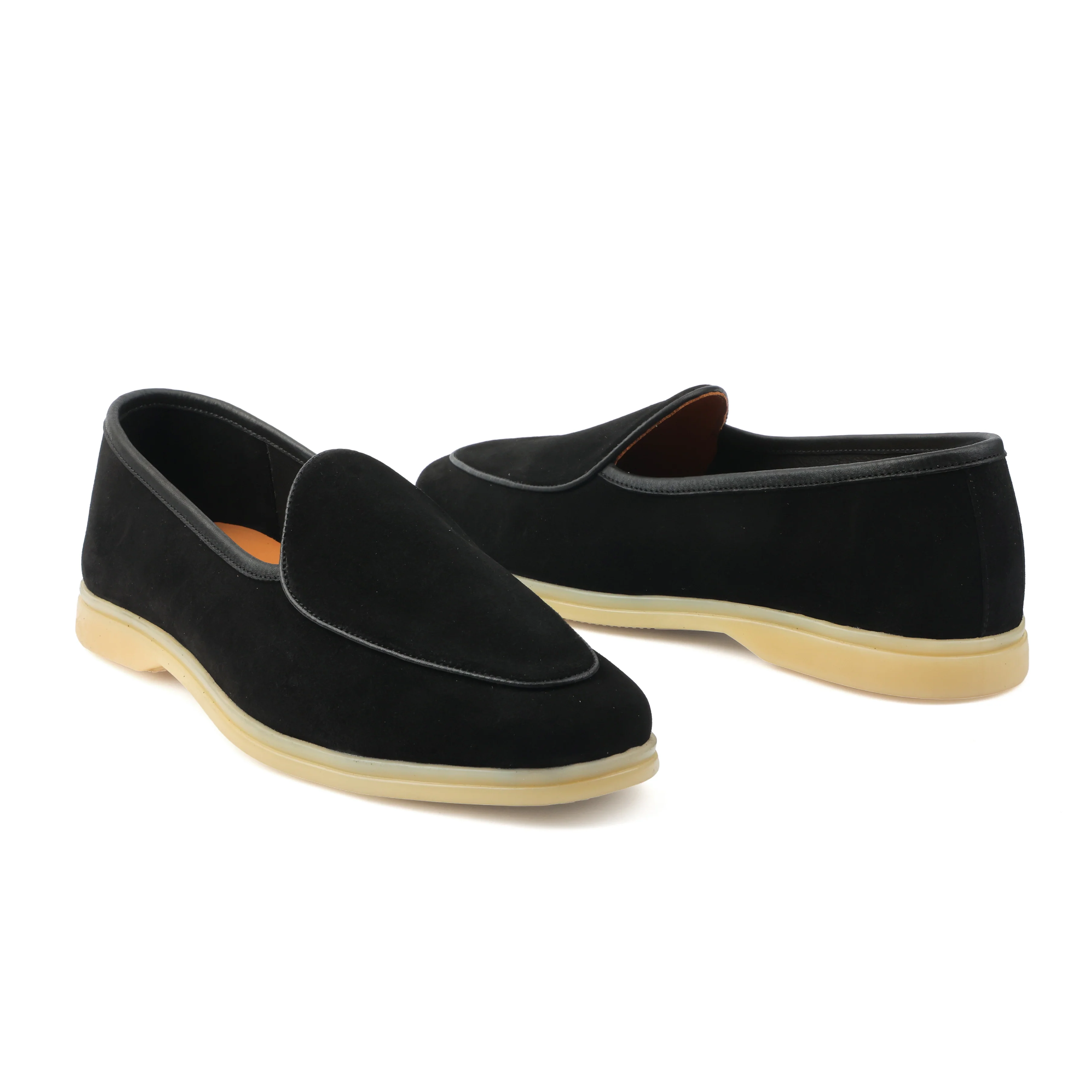 Lorenzo, Belgian Loafer - Castorino Suede Black | Unlined Flex Collection - Image 5