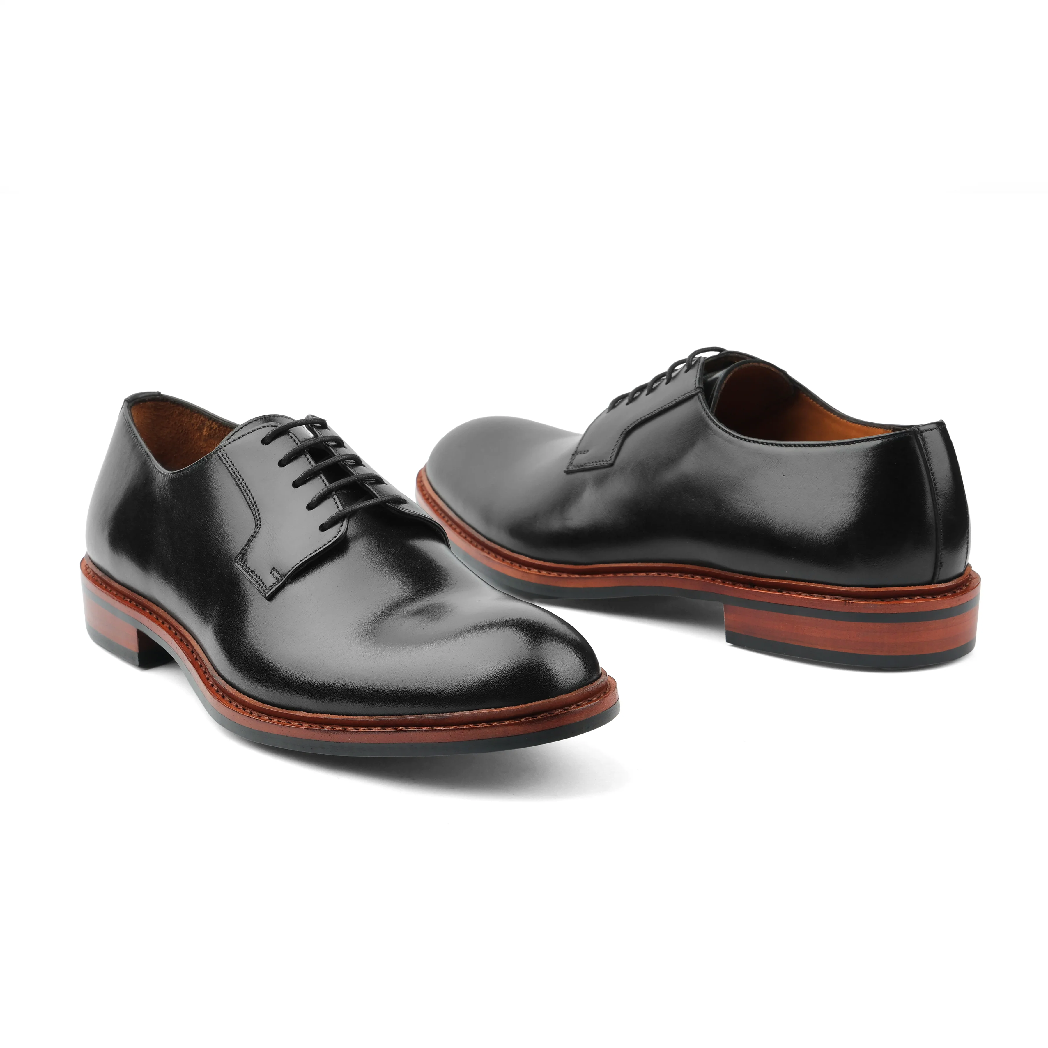 Luke, Blucher Derby - Black Hidro Pullup | Handwelted Classics - Image 5