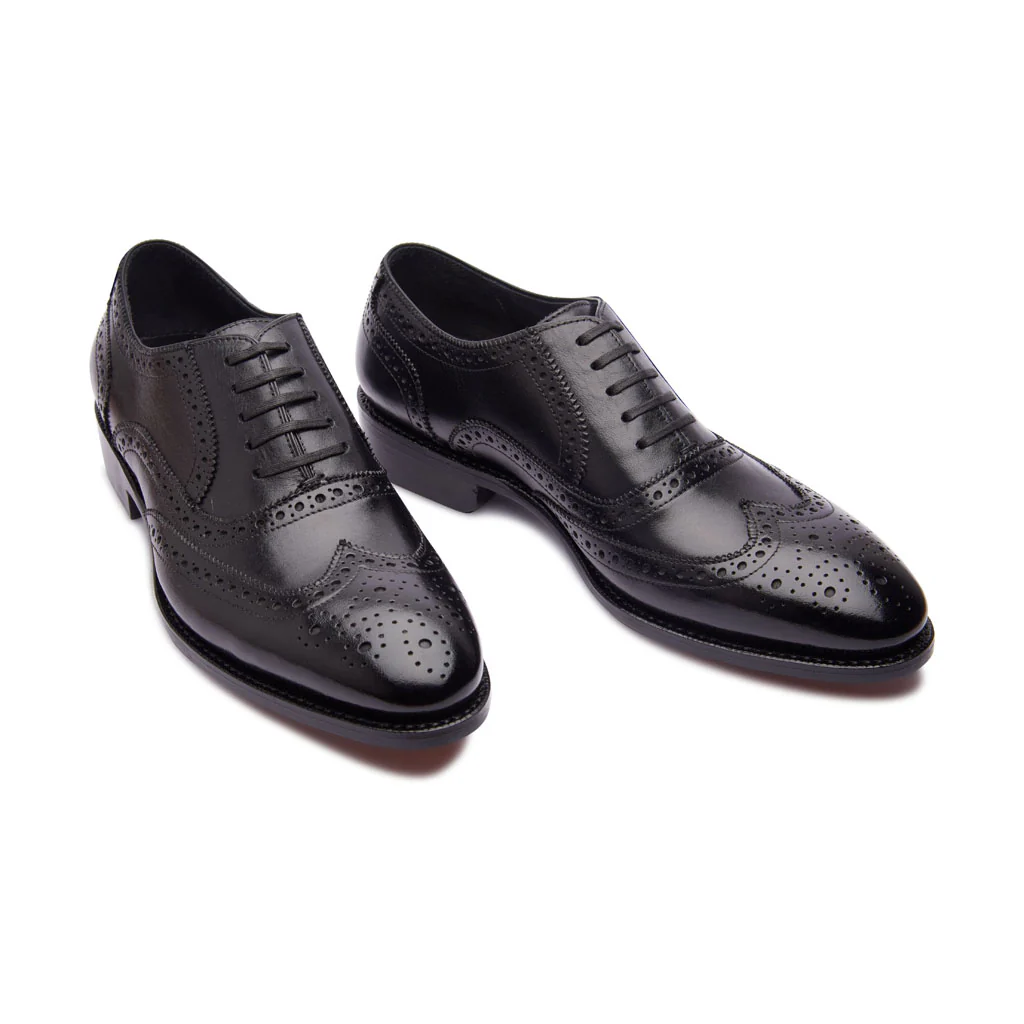 Marcell, Full Brogue Oxford - Black | Hand Welted | Classics Collection - Image 3