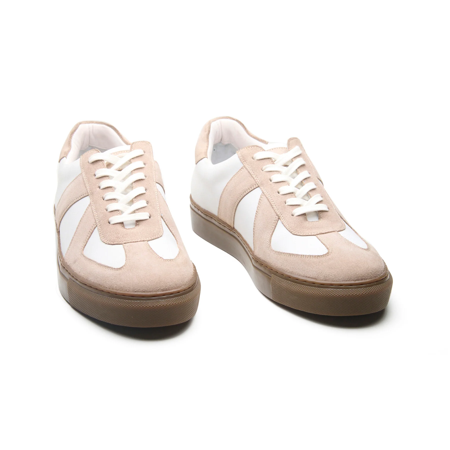 Martin Low Top, German Army Trainer - White & Beige Suede | Smart Casuals - Image 5