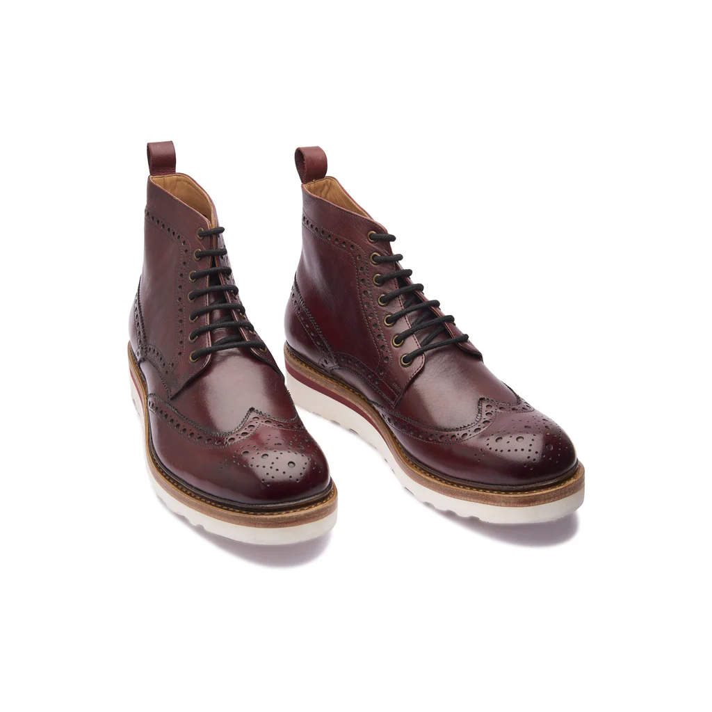 Montero, Wingtip Derby Boot - Bordeaux | Storm Welt | Smart Casuals - Image 3