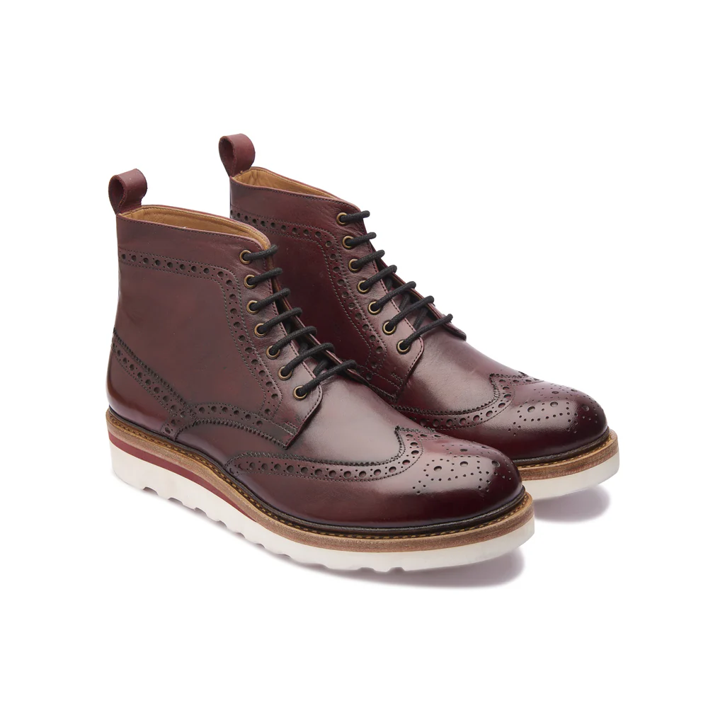 Montero, Wingtip Derby Boot - Bordeaux | Storm Welt | Smart Casuals - Image 4