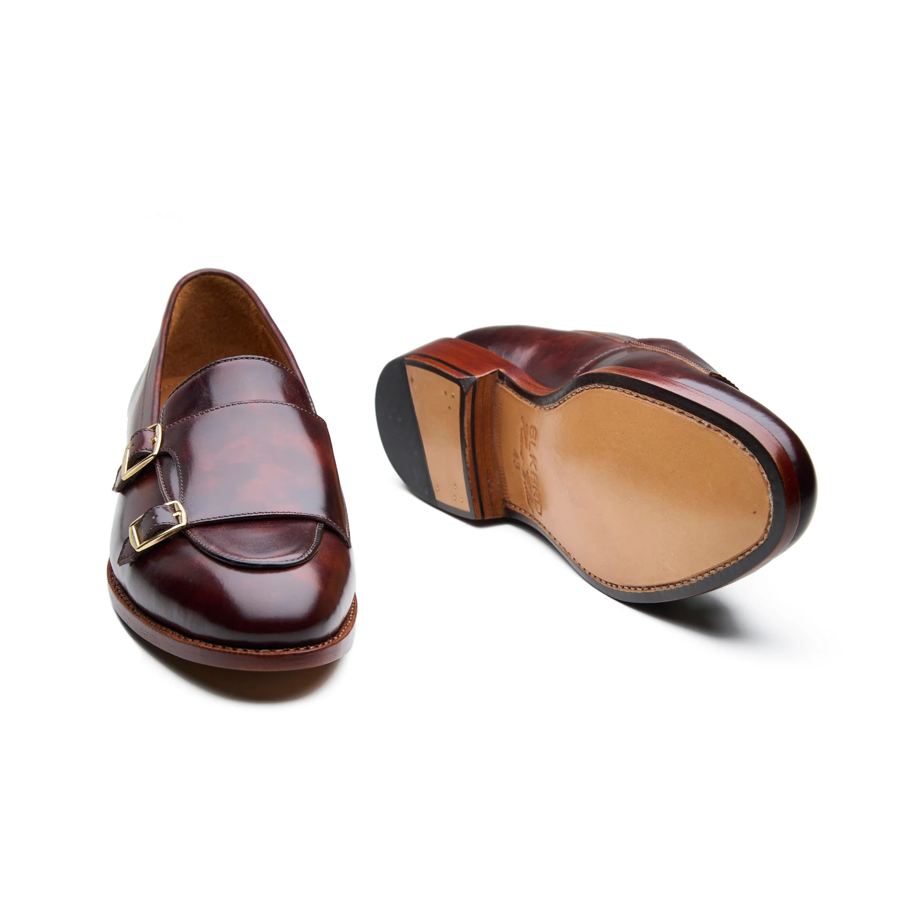 Myron, Monk-Strap Loafer -Chestnut Museum Calf | New Age - Image 5
