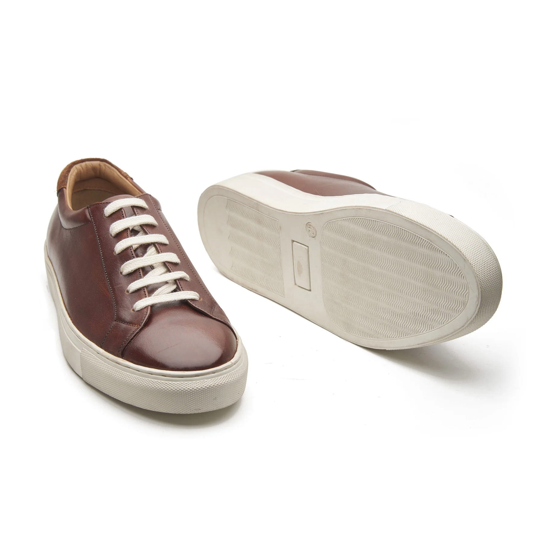 Prydz, Lace-up Sneaker - Cognac | Smart Casuals - Image 3