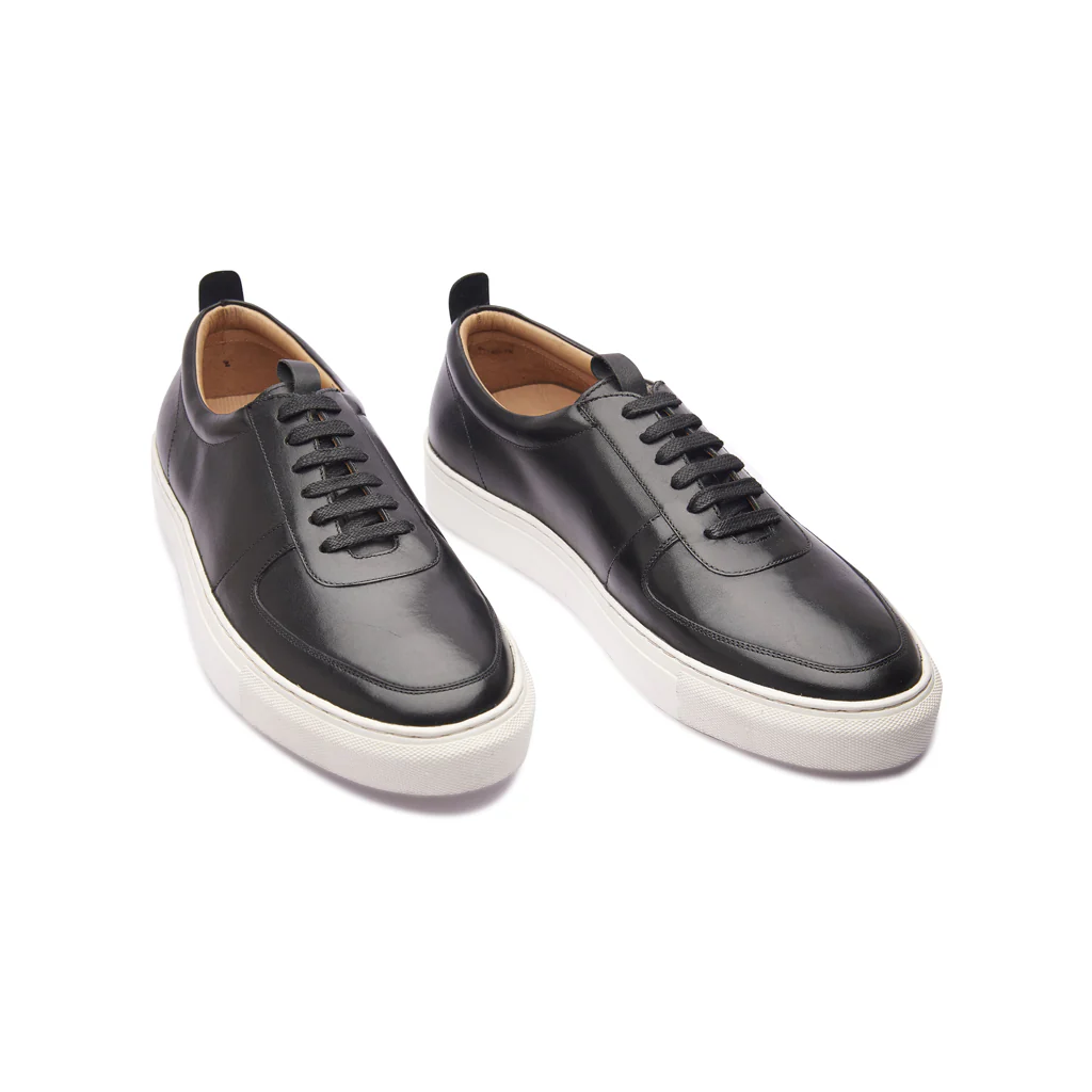 Roscoe, U-Tip Sneaker - Black | Smart Casuals - Image 3