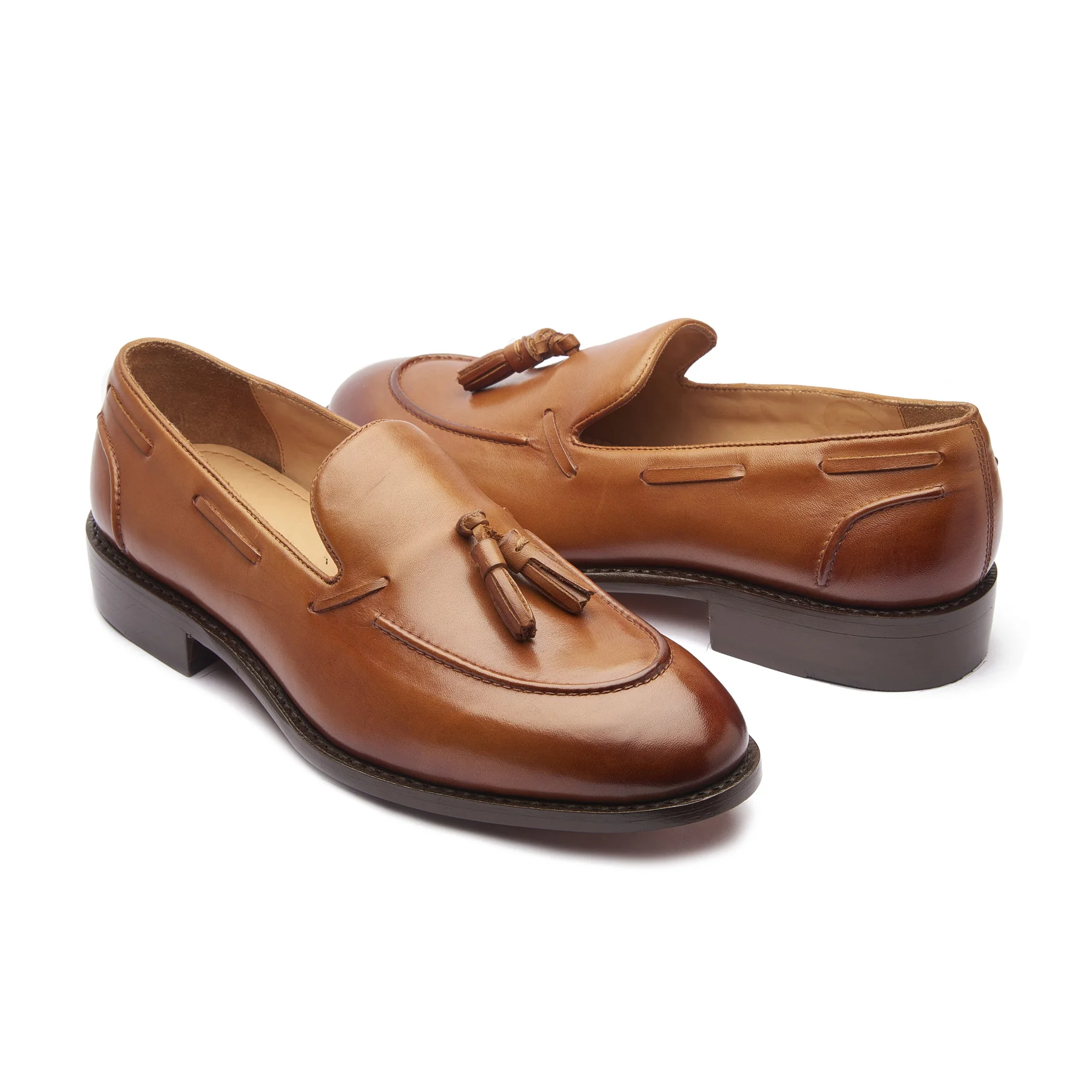 Royce, Tassel Loafer - Cognac | Hand Welted | Classics Collection - Image 6