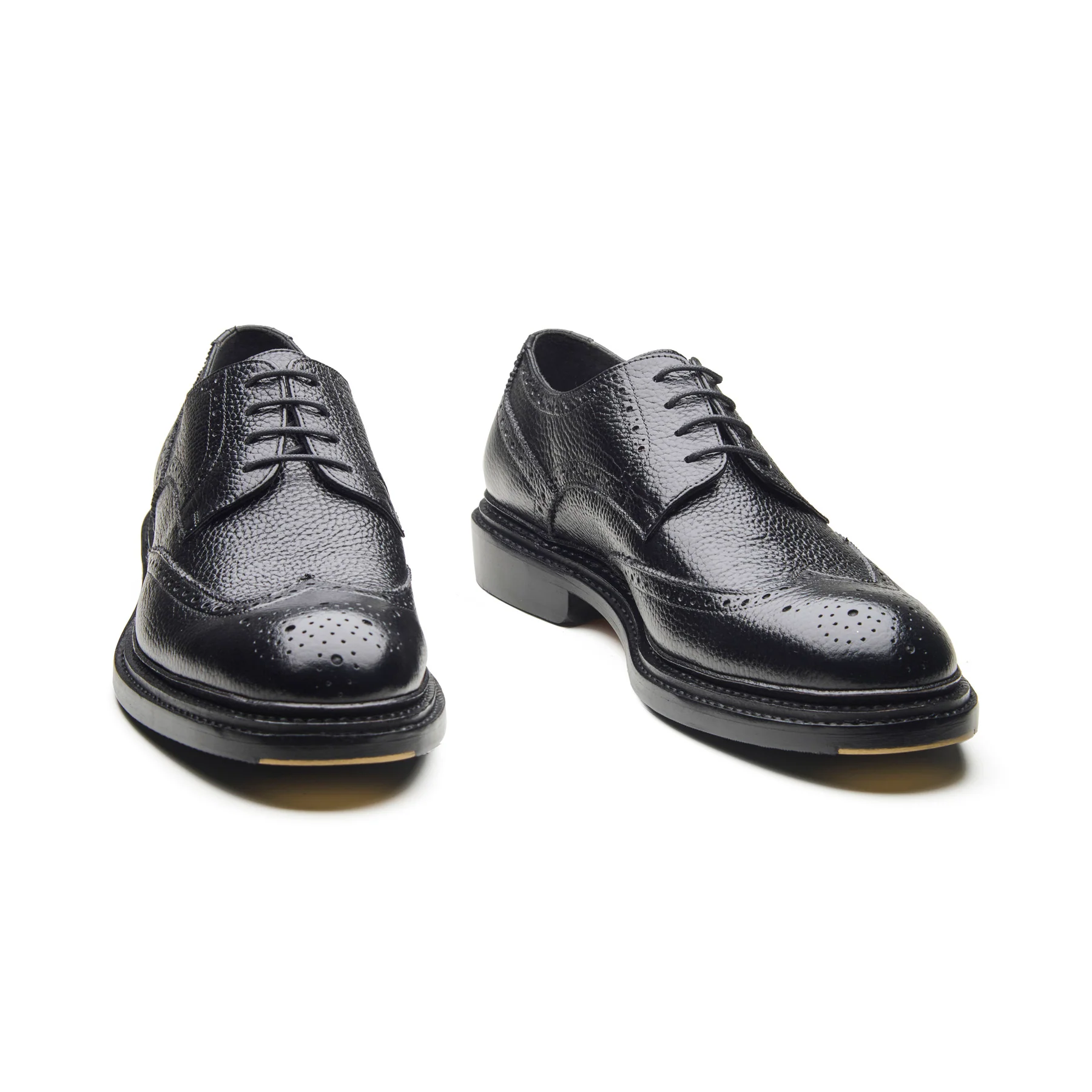 Rudolph-X, Wingtip Derby - Black Milled Grain | New Age - Image 3