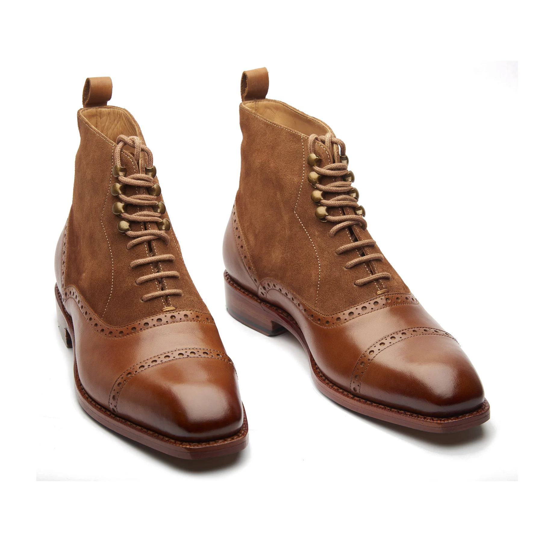 Vittorio, Captoe Oxford Boot - Tan | Hand Welted | Classics Collection - Image 3