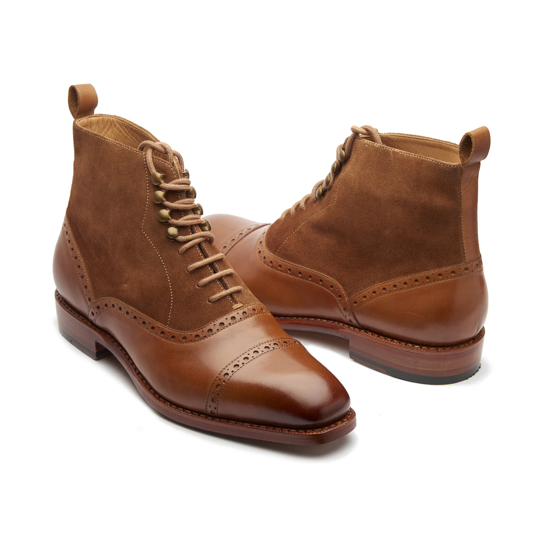 Vittorio, Captoe Oxford Boot - Tan | Hand Welted | Classics Collection - Image 5